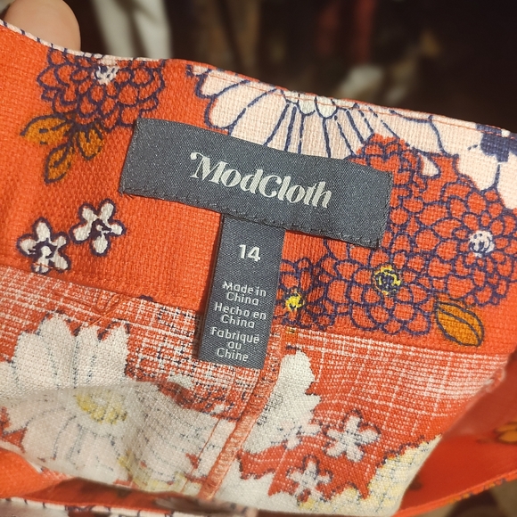 NWT size 14 colorful Modcloth skirt - Picture 2 of 3
